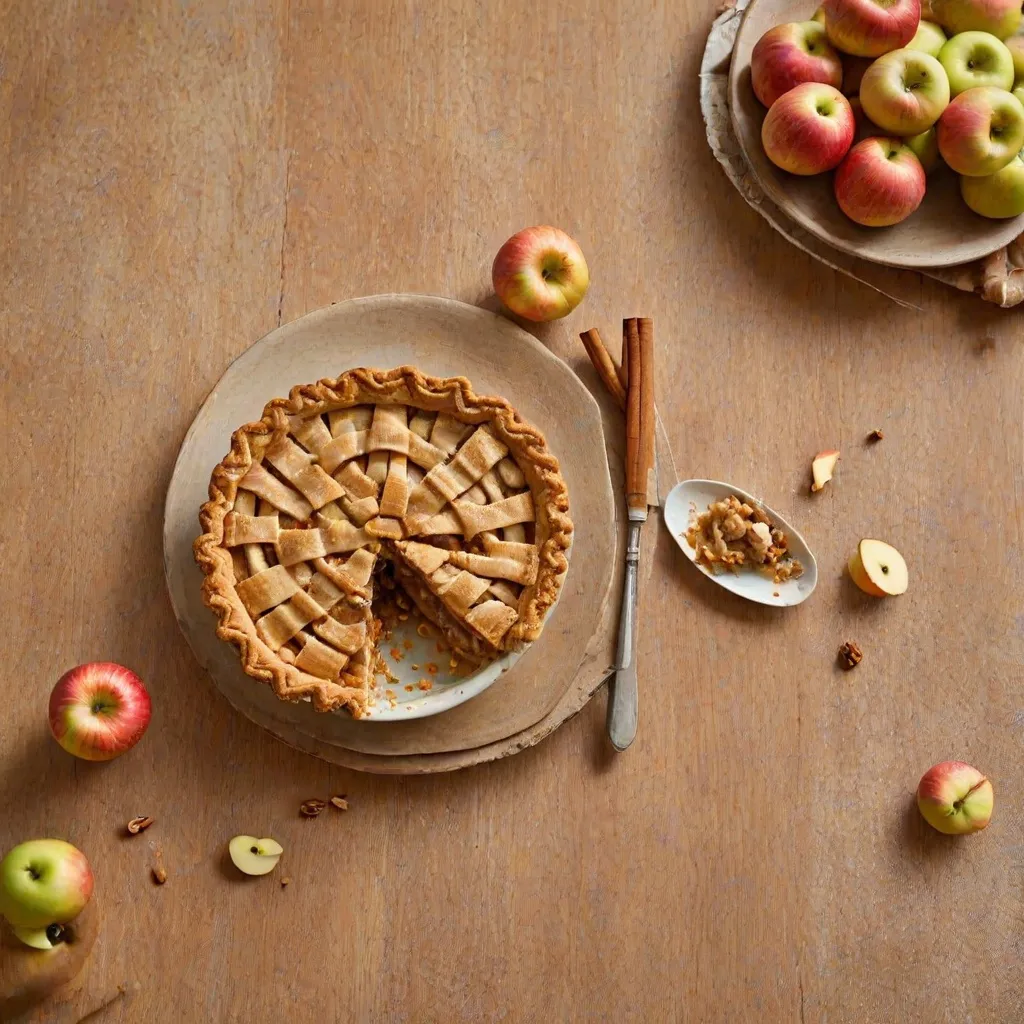 Krucha pełnoziarnista szarlotka