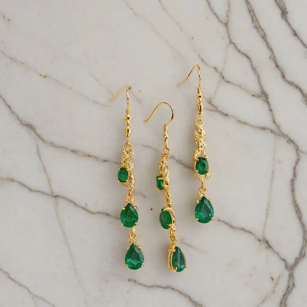 Jakie kolczyki do zielonej sukienki?