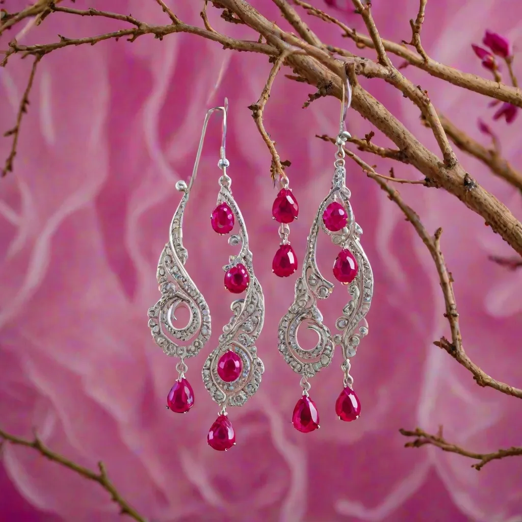 Jakie kolczyki do fuksjowej sukienki?