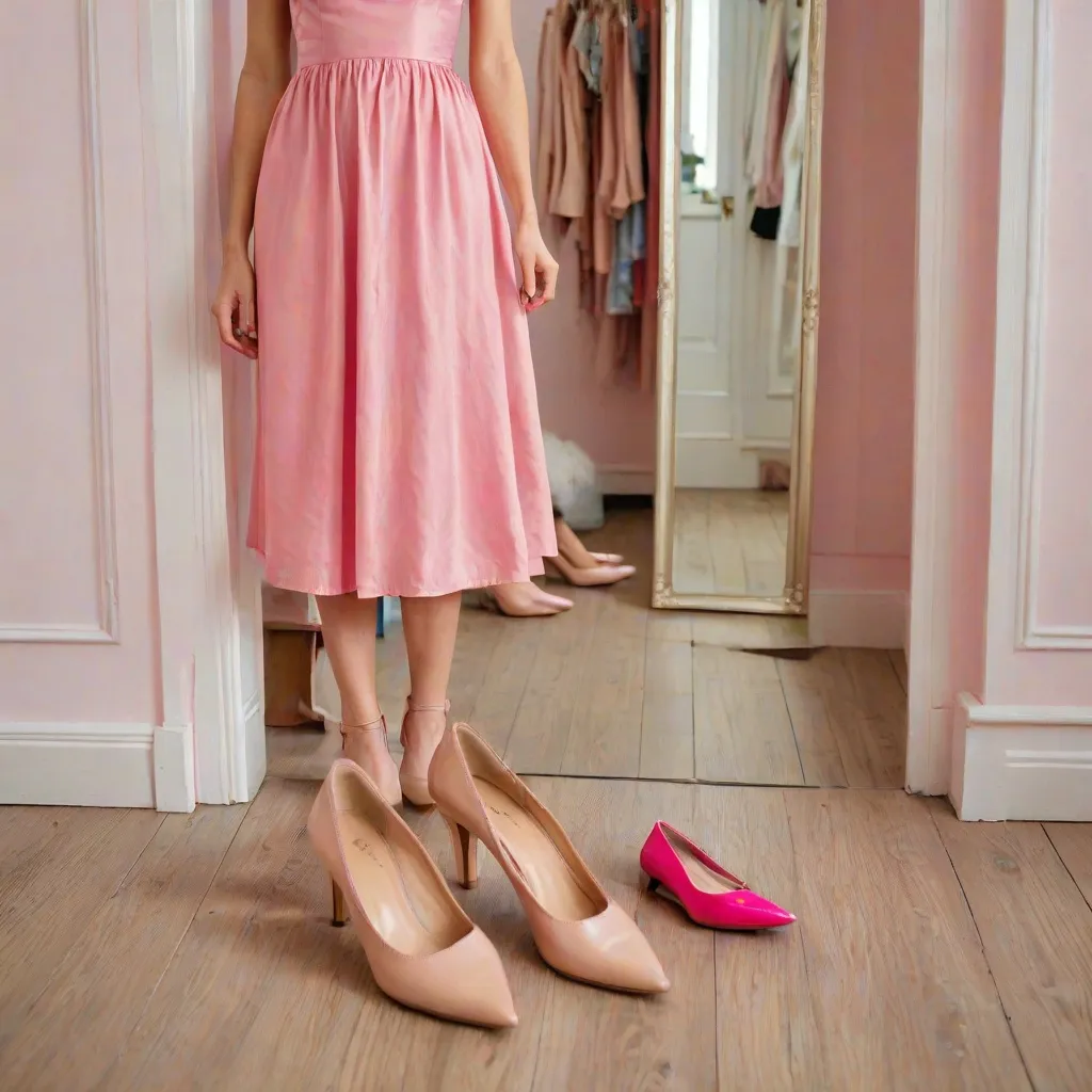 Jakie buty do różowej sukienki na wesele?