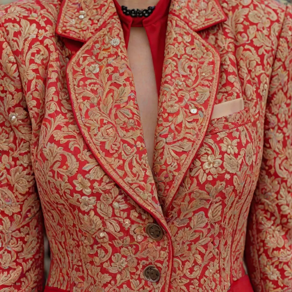 Jaki żakiet do czerwonej sukienki?